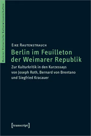 Berlin im Feuilleton der Weimarer Republik