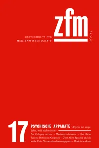 ZfM - Zeitschrift für Medienwissenschaft_cover