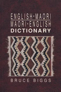 English–Maori, Maori–English Dictionary_cover