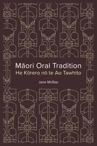 Maori Oral Tradition_cover