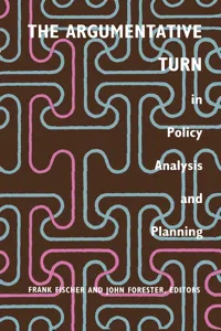 The Argumentative Turn in Policy Analysis and Planning_cover