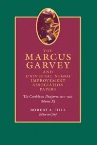 The Marcus Garvey and Universal Negro Improvement Association Papers, Volume XI_cover