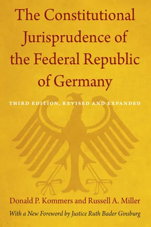 The Constitutional Jurisprudence of the Federal Republic of Germany