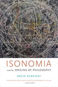 Isonomia and the Origins of Philosophy_cover