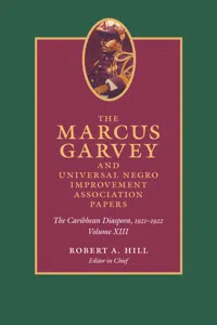 The Marcus Garvey and Universal Negro Improvement Association Papers, Volume XIII_cover