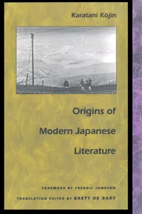 Origins of Modern Japanese Literature_cover
