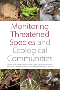 Monitoring Threatened Species and Ecological Communities_cover