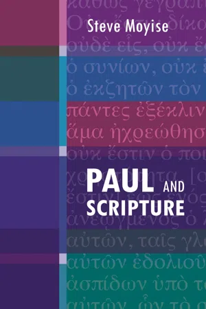 Paul and Scripture