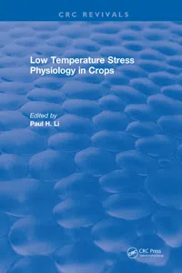 Low Temperature Stress Physiology in Crops_cover