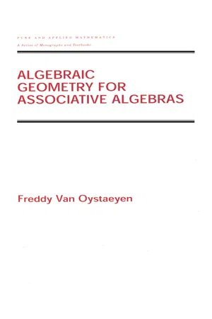 Algebraic Geometry for Associative Algebras