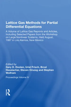 Lattice Gas Methods For Partial Differential Equations