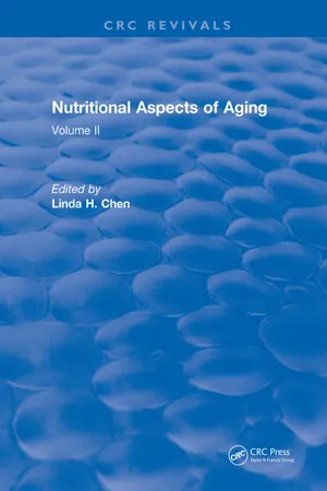 Nutritional Aspects Of Aging