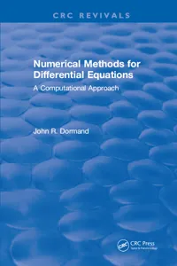Numerical Methods for Differential Equations_cover
