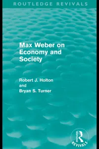 Max Weber on Economy and Society_cover