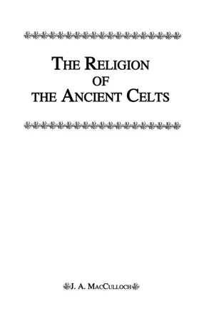 Religion Of The Ancient Celts