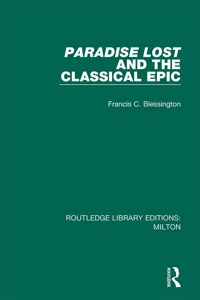 Paradise Lost and the Classical Epic_cover