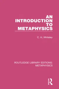 An Introduction to Metaphysics_cover