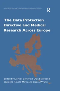 The Data Protection Directive and Medical Research Across Europe_cover