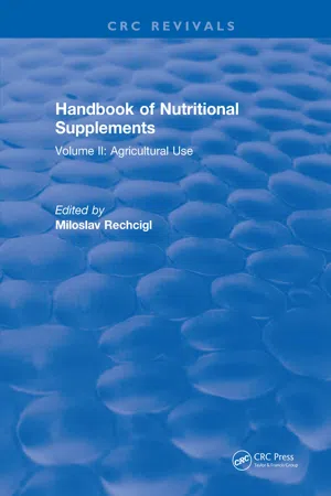 Handbook of Nutritional Supplements