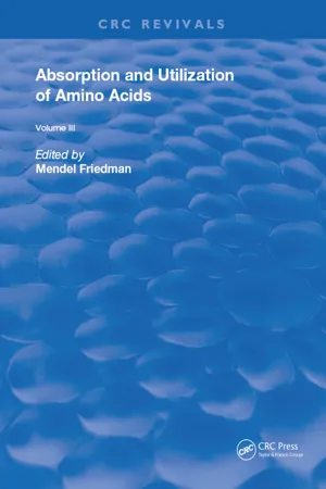 Absorption and Utilization of Amino Acids