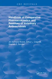 Handbook of Comparative Pharmacokinetics and Residues of Veterinary Antimicrobials_cover