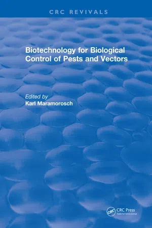 Biotechnology for Biological Control of Pests and Vectors