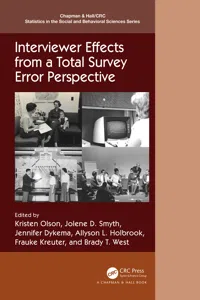 Interviewer Effects from a Total Survey Error Perspective_cover