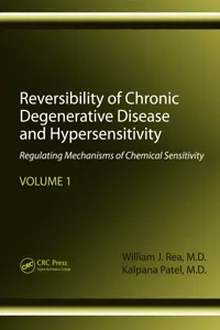 Reversibility of Chronic Degenerative Disease and Hypersensitivity, Volume 1_cover