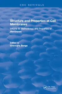 Structure and Properties of Cell Membrane Structure and Properties of Cell Membranes_cover