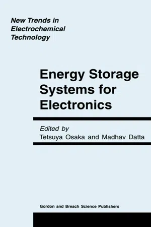 Energy Storage Systems in Electronics