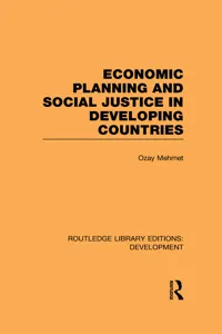 Economic Planning and Social Justice in Developing Countries_cover