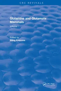 Glutamine and Glutamate Mammals_cover