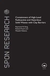 Containment of High-Level Radioactive and Hazardous Solid Wastes with Clay Barriers_cover