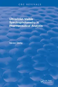 Ultraviolet-Visible Spectrophotometry in Pharmaceutical Analysis_cover