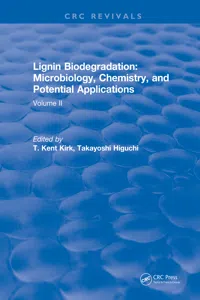 Lignin Biodegradation: Microbiology, Chemistry, and Potential Applications_cover