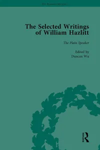 The Selected Writings of William Hazlitt Vol 8_cover