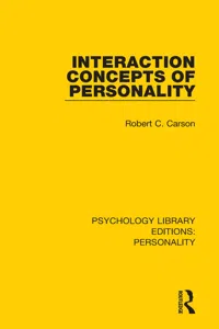 Interaction Concepts of Personality_cover