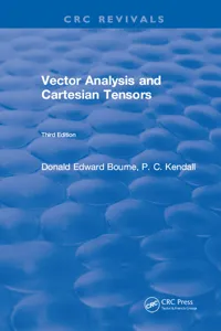 Vector Analysis and Cartesian Tensors_cover