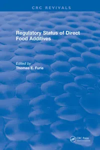 Regulatory Status Of Direct Food Additives_cover