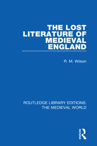 The Lost Literature of Medieval England_cover