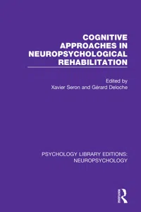 Cognitive Approaches in Neuropsychological Rehabilitation_cover