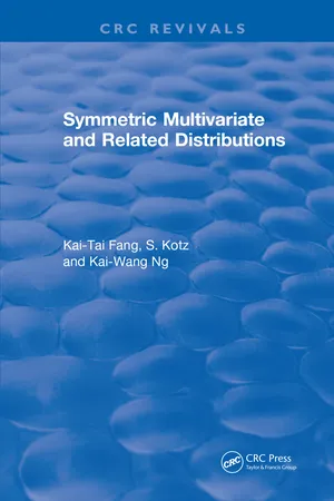 Symmetric Multivariate and Related Distributions