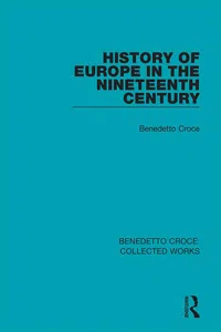 History of Europe in the Nineteenth Century_cover