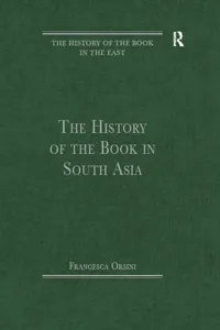 The History of the Book in South Asia_cover