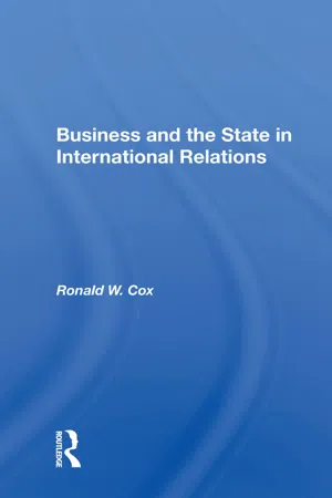 Business And The State In International Relations