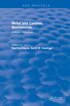 Metal and Ceramic Biomaterials