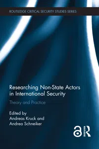 Researching Non-state Actors in International Security_cover