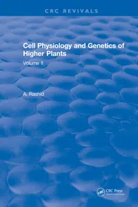 Cell Physiology and Genetics of Higher Plants_cover