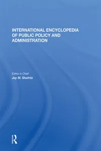 International Encyclopedia of Public Policy and Administration Volume 3_cover