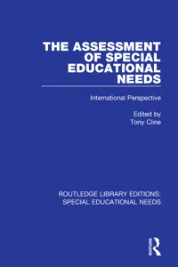 The Assessment of Special Educational Needs_cover